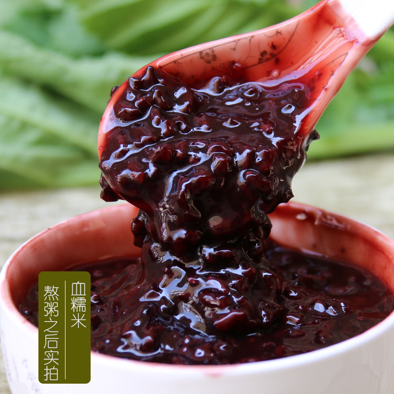 新米贵州血糯米1500g农家自产生态紫糯米粽子米杂粮可做酒酿粗粮