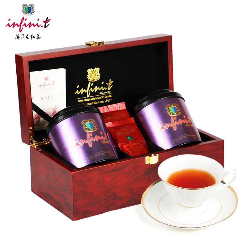 英菲尼爵士系列 斯里兰卡茶叶 锡兰高地红茶礼盒装茶叶170g