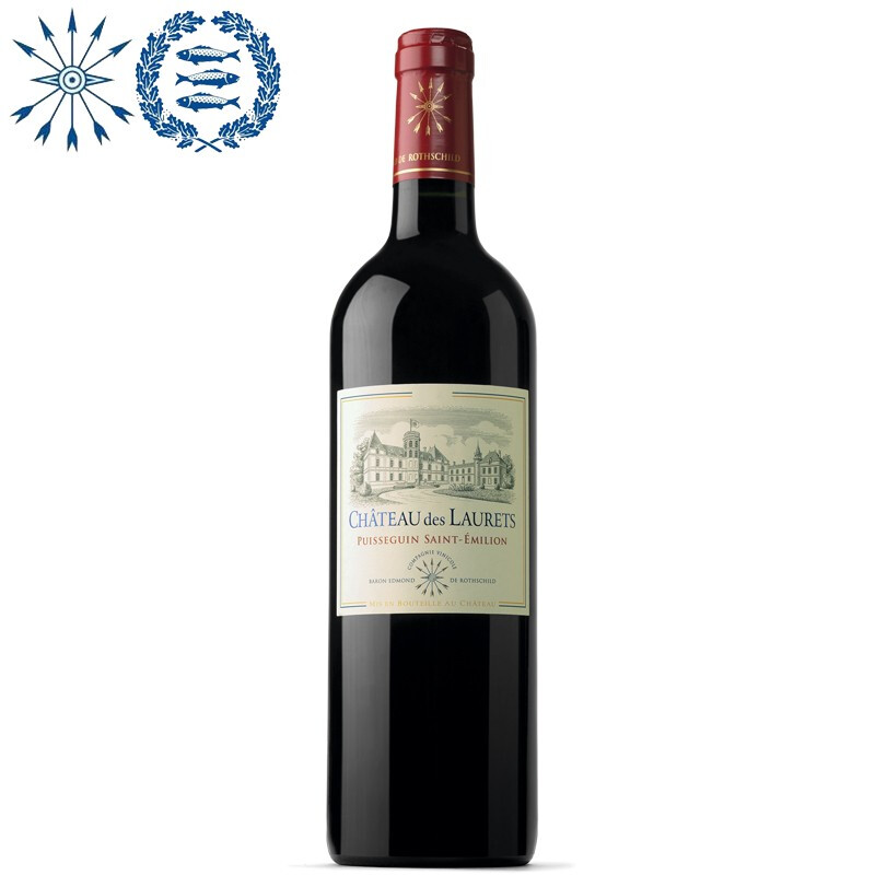 【右岸小拉菲】法国原装进口 劳蕾丝古堡干红葡萄酒750ml单支红酒